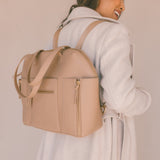 Maedn bags - taupe carryall convertible tote