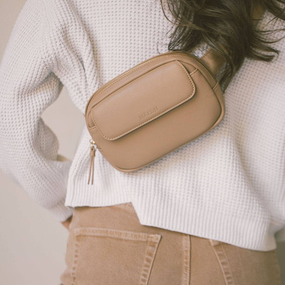 Taupe Anywhere Belt Bag - Māedn