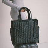 Black Quilted Tote - Māedn