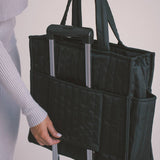 Black Quilted Tote - Māedn