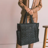 Black Quilted Tote - Māedn