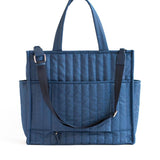 Cobalt Quilted Tote - Māedn