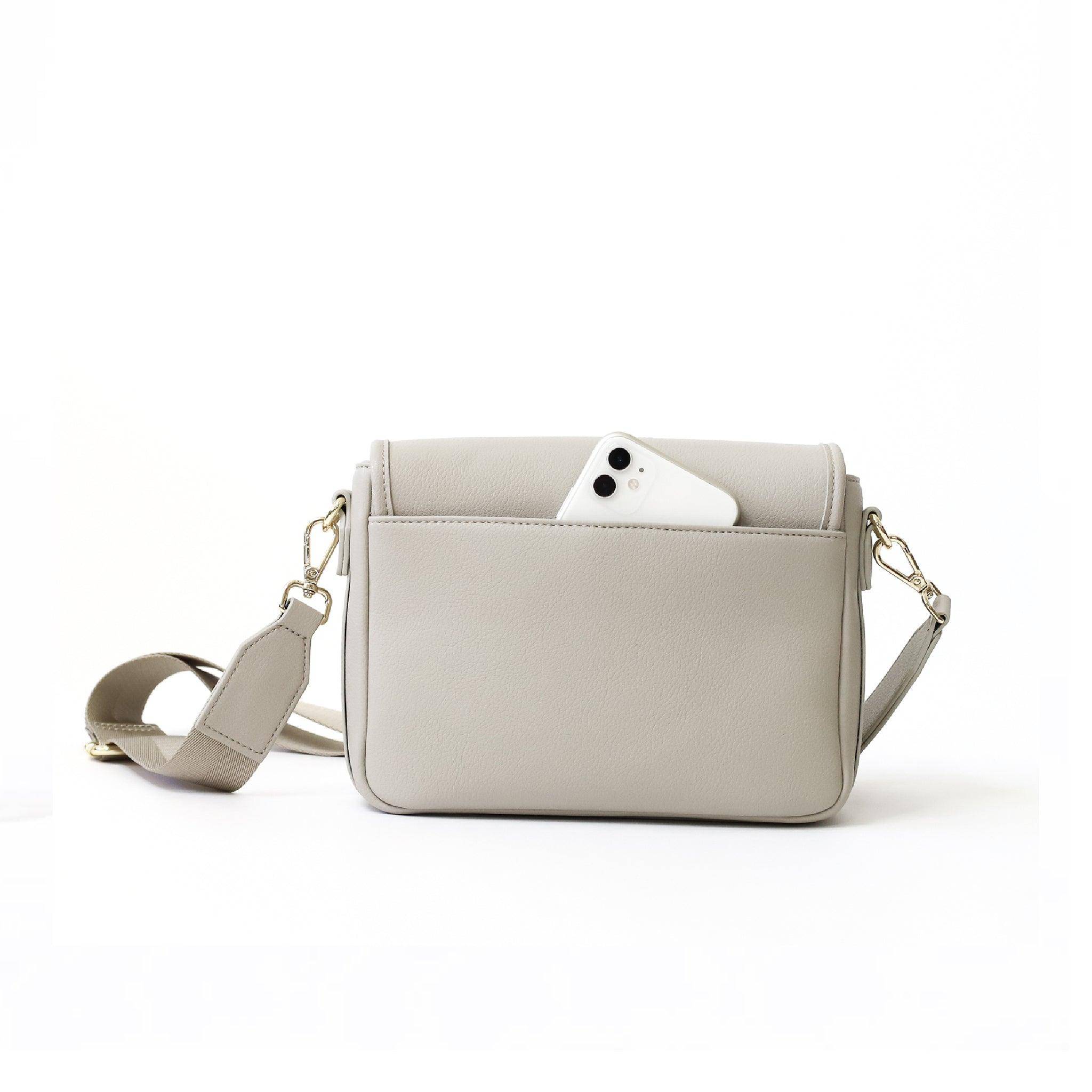 Sully Crossbody - Grey Pebble Leather – Ateliers Auguste