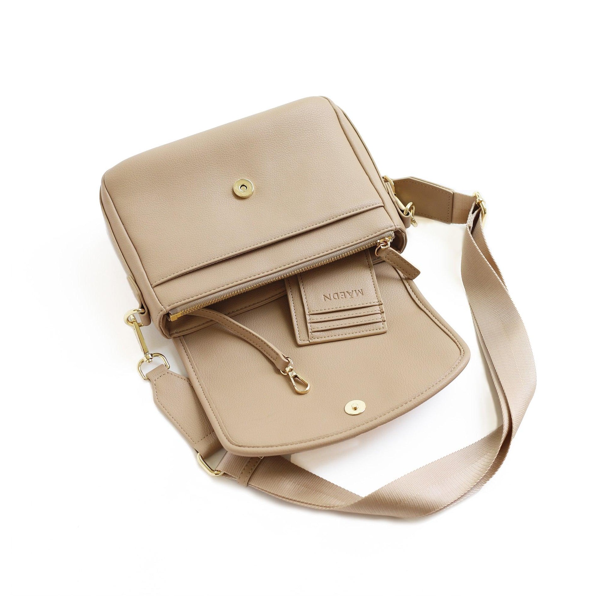 Swerve Crossbody Bag in Taupe