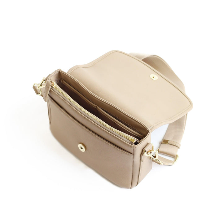 Raven Crossbody Bag in Taupe