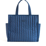 Cobalt Quilted Tote - Māedn