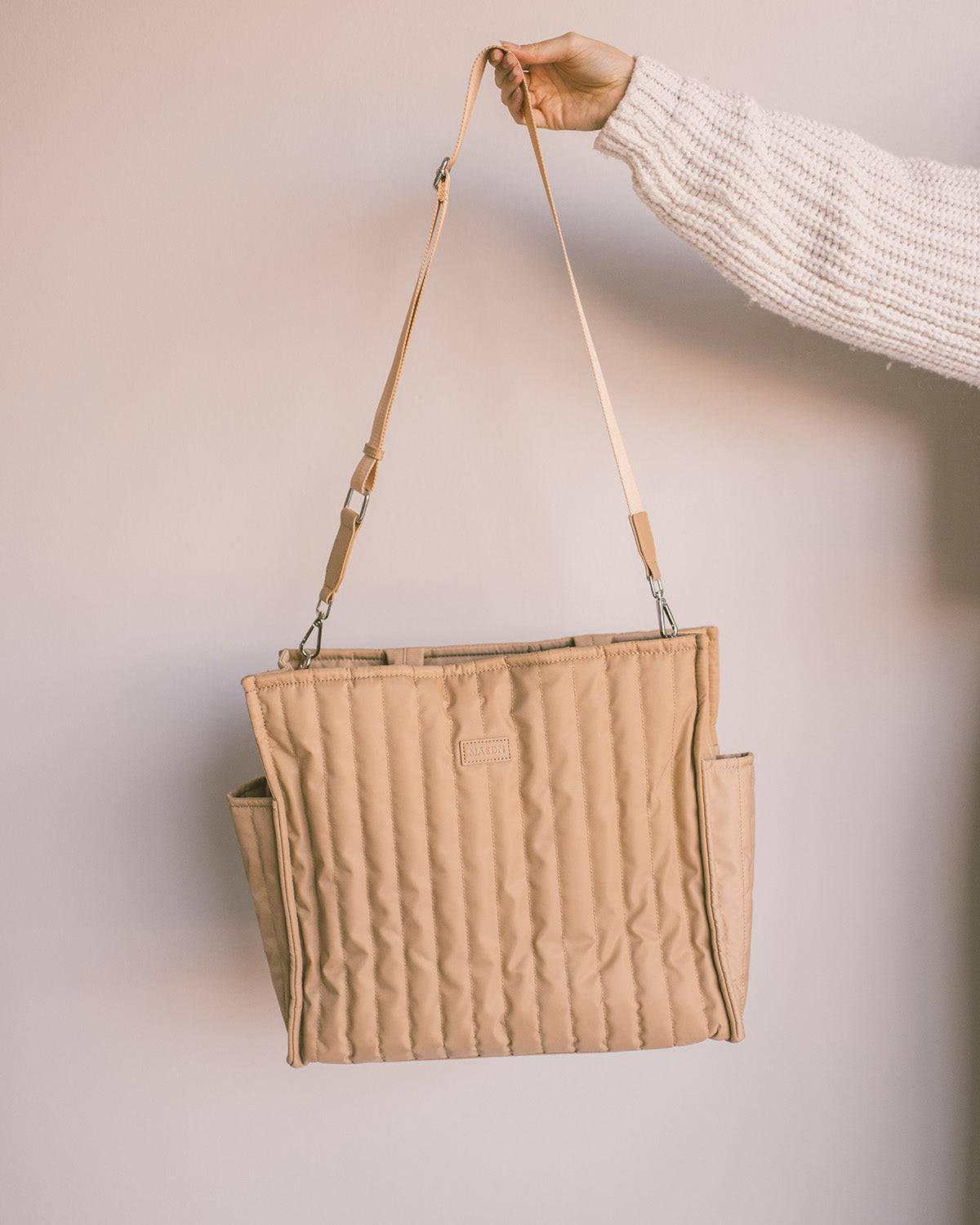 Sand Quilted Tote - Māedn